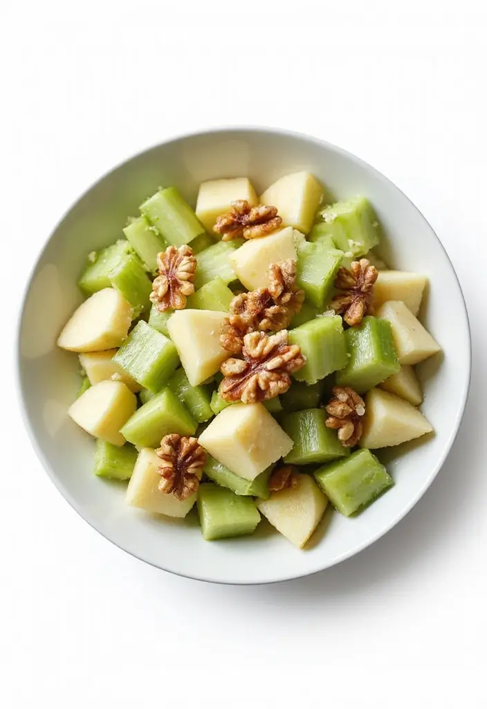 27 Easy Vegetarian Salad Recipes for Healthy Eating 26 27 Easy Vegetarian Salad Recipes for Healthy Eating - 26. Apple and Celery Salad