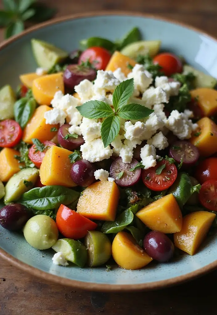27 Healthy Low Carb Vegetarian Dinner Recipes for Clean Eating - 11. Greek Salad with Feta