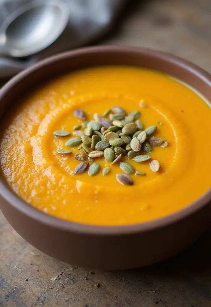 27 Healthy Low Carb Vegetarian Dinner Recipes for Clean Eating - 18. Butternut Squash Soup