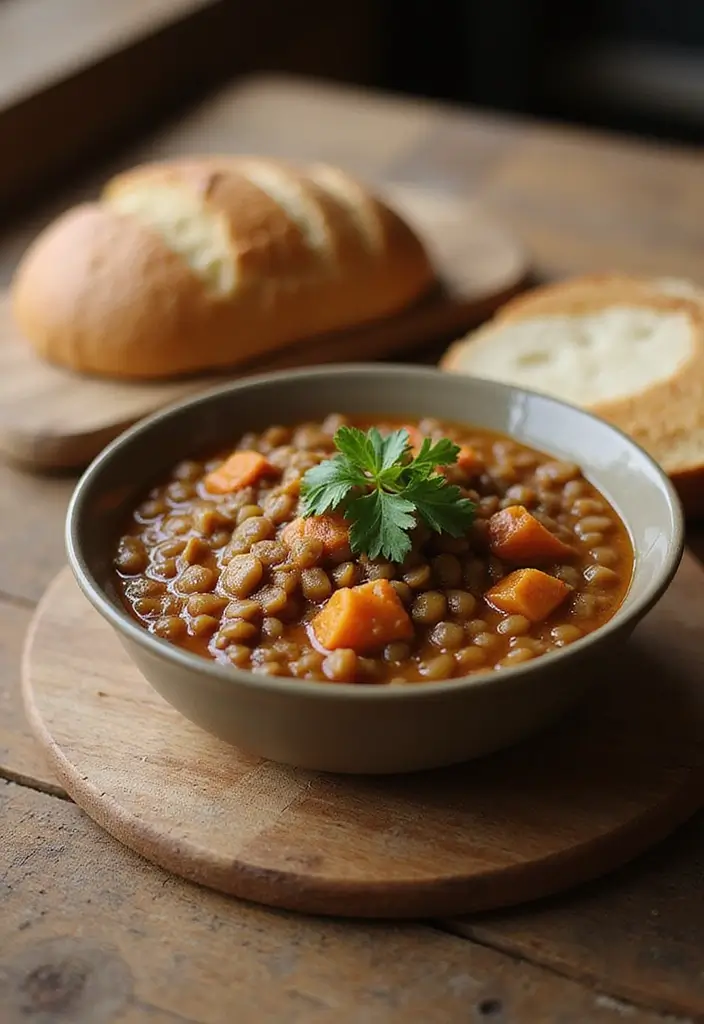 27 High Protein Vegetarian Soup Recipes for Cozy Dinners 1 27 High Protein Vegetarian Soup Recipes for Cozy Dinners - 1. Hearty Lentil Stew