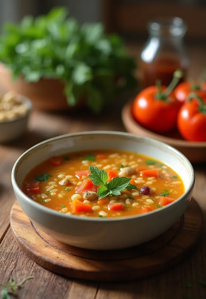 27 High Protein Vegetarian Soup Recipes for Cozy Dinners 18 27 High Protein Vegetarian Soup Recipes for Cozy Dinners - 18. Vegetable and Barley Soup
