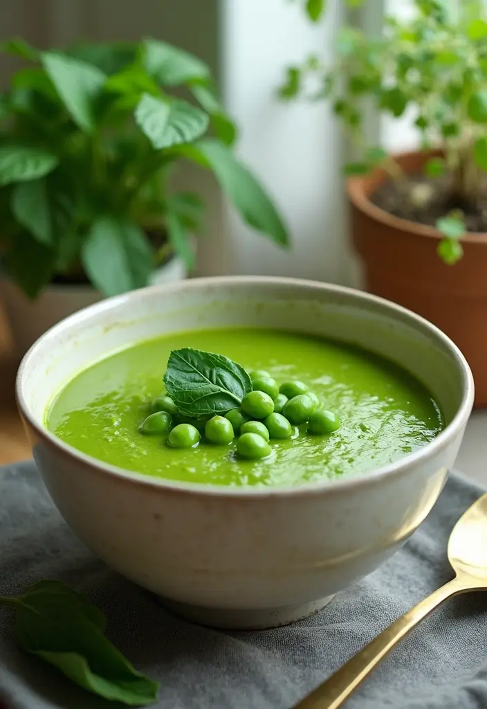 27 High Protein Vegetarian Soup Recipes for Cozy Dinners 26 27 High Protein Vegetarian Soup Recipes for Cozy Dinners - 26. Green Goddess Soup