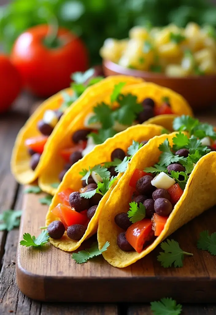 27 Low Calorie Vegetarian Recipes for Healthy Dinners 12 27 Low Calorie Vegetarian Recipes for Healthy Dinners - 12. Vegetable and Bean Tacos