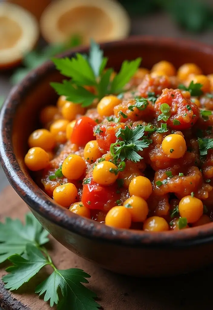 27 Low Calorie Vegetarian Recipes for Healthy Dinners 14 27 Low Calorie Vegetarian Recipes for Healthy Dinners - 14. Savory Vegetable and Chickpea Tagine