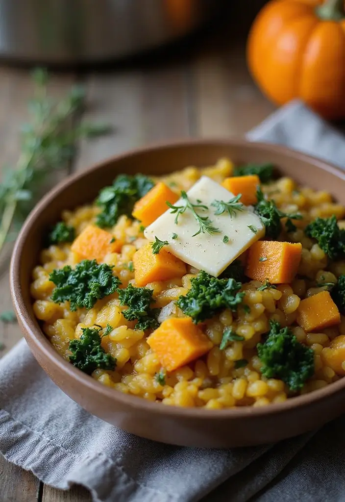 27 Low Calorie Vegetarian Recipes for Healthy Dinners 26 27 Low Calorie Vegetarian Recipes for Healthy Dinners - 26. Butternut Squash and Kale Risotto