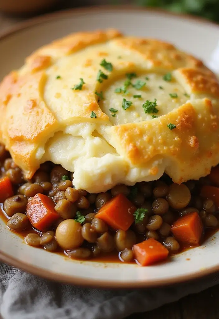 27 Low Calorie Vegetarian Recipes for Healthy Dinners 27 27 Low Calorie Vegetarian Recipes for Healthy Dinners - 27. Lentil and Vegetable Shepherd's Pie