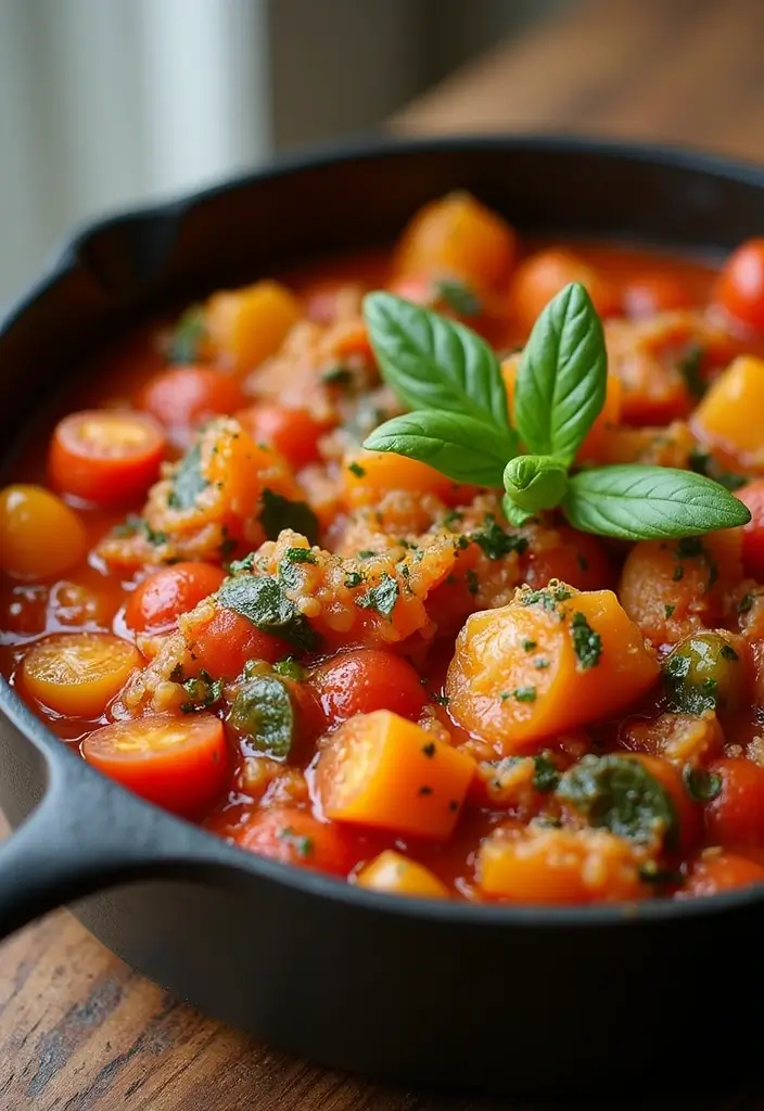 27 Low Calorie Vegetarian Recipes for Healthy Dinners 6 27 Low Calorie Vegetarian Recipes for Healthy Dinners - 6. One-Pot Ratatouille
