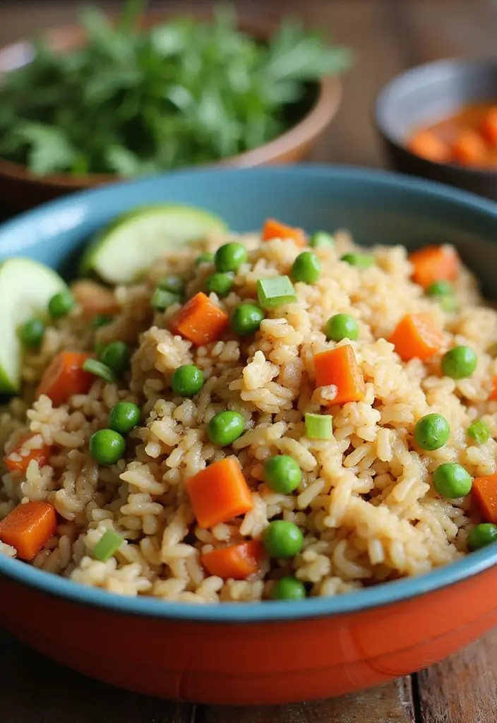 27 Low Calorie Vegetarian Recipes for Healthy Dinners 7 27 Low Calorie Vegetarian Recipes for Healthy Dinners - 7. Easy Vegetable Fried Rice