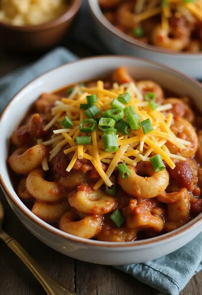 27 One Pot Pasta Vegetarian Recipes for Busy Nights - 15. Chili Mac One Pot Pasta