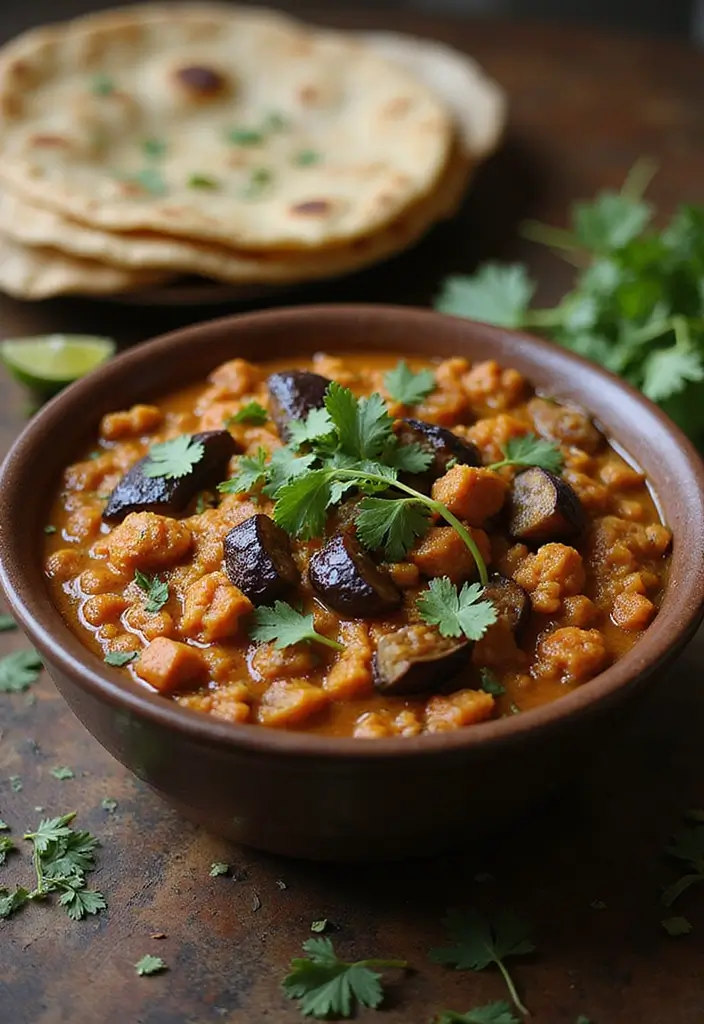 27 Quick and Easy Vegetarian Indian Dinner Recipes 17 27 Quick and Easy Vegetarian Indian Dinner Recipes - 17. Eggplant Bharta