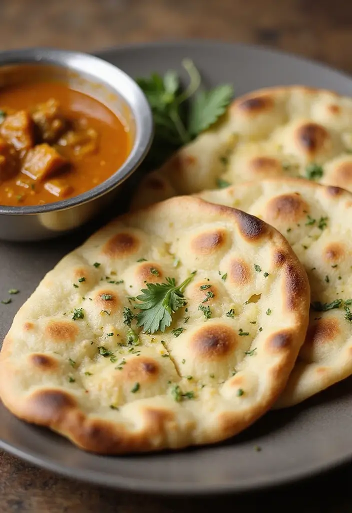 27 Quick and Easy Vegetarian Indian Dinner Recipes 24 27 Quick and Easy Vegetarian Indian Dinner Recipes - 24. Garlic Naan