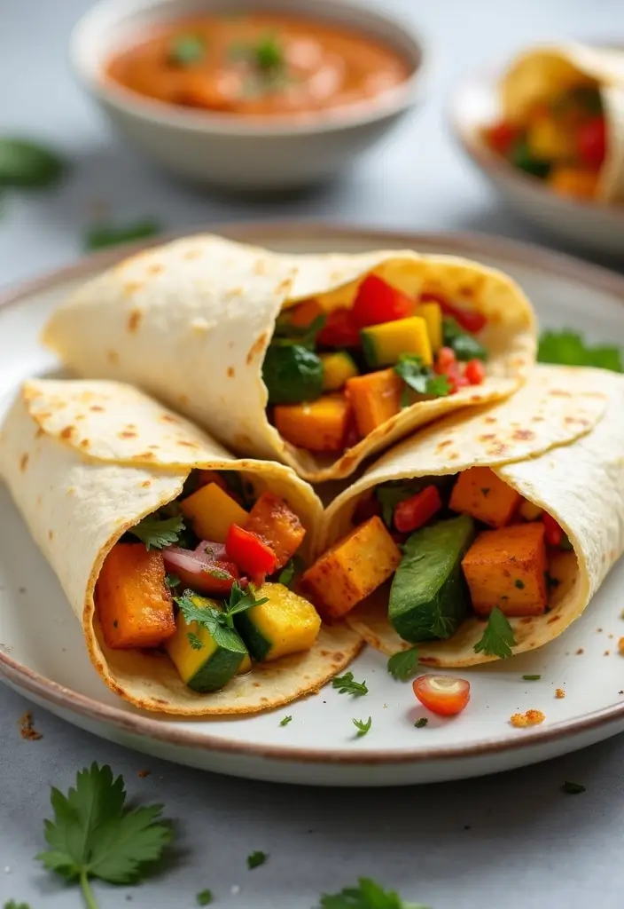 27 Quick and Easy Vegetarian Indian Dinner Recipes 3 27 Quick and Easy Vegetarian Indian Dinner Recipes - 3. Paneer Tikka Wraps