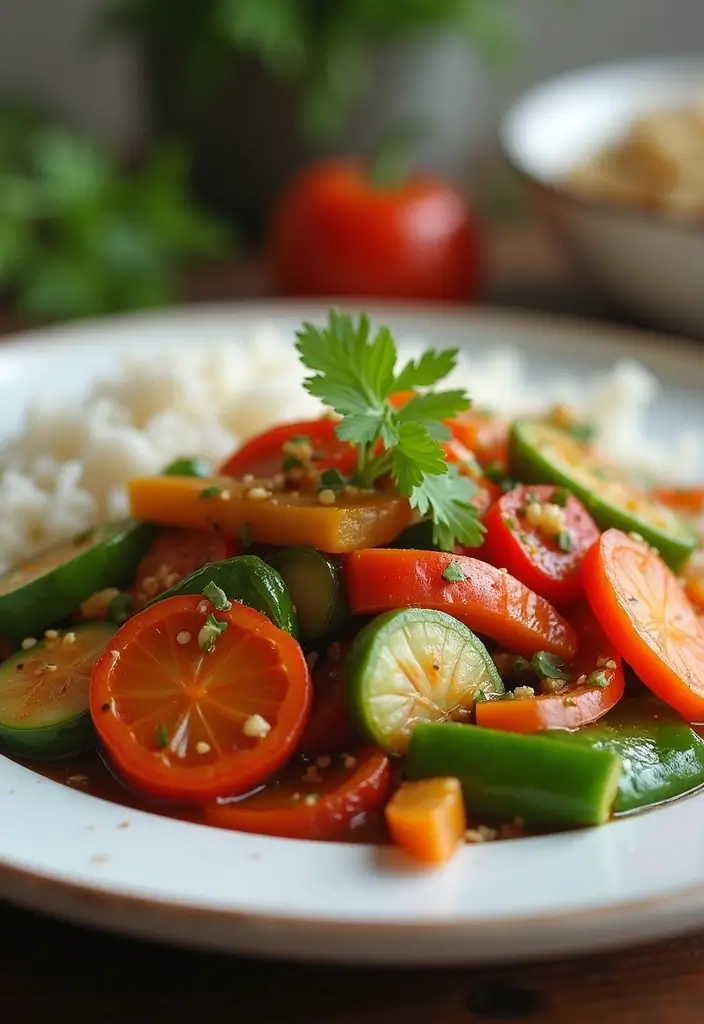 27 Quick and Easy Vegetarian Indian Dinner Recipes 9 27 Quick and Easy Vegetarian Indian Dinner Recipes - 9. Quick Vegetable Stir Fry