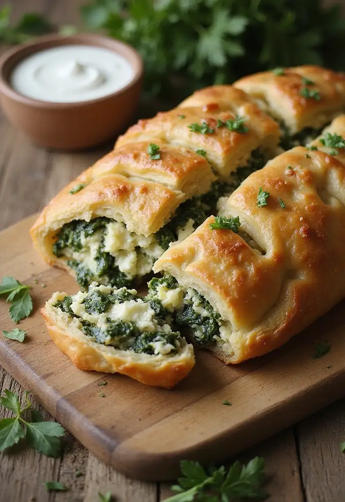 27 Savory Vegetarian Filo Pastry Recipes That Impress 1 27 Savory Vegetarian Filo Pastry Recipes That Impress - 1. Spinach and Feta Filo Bougatsa