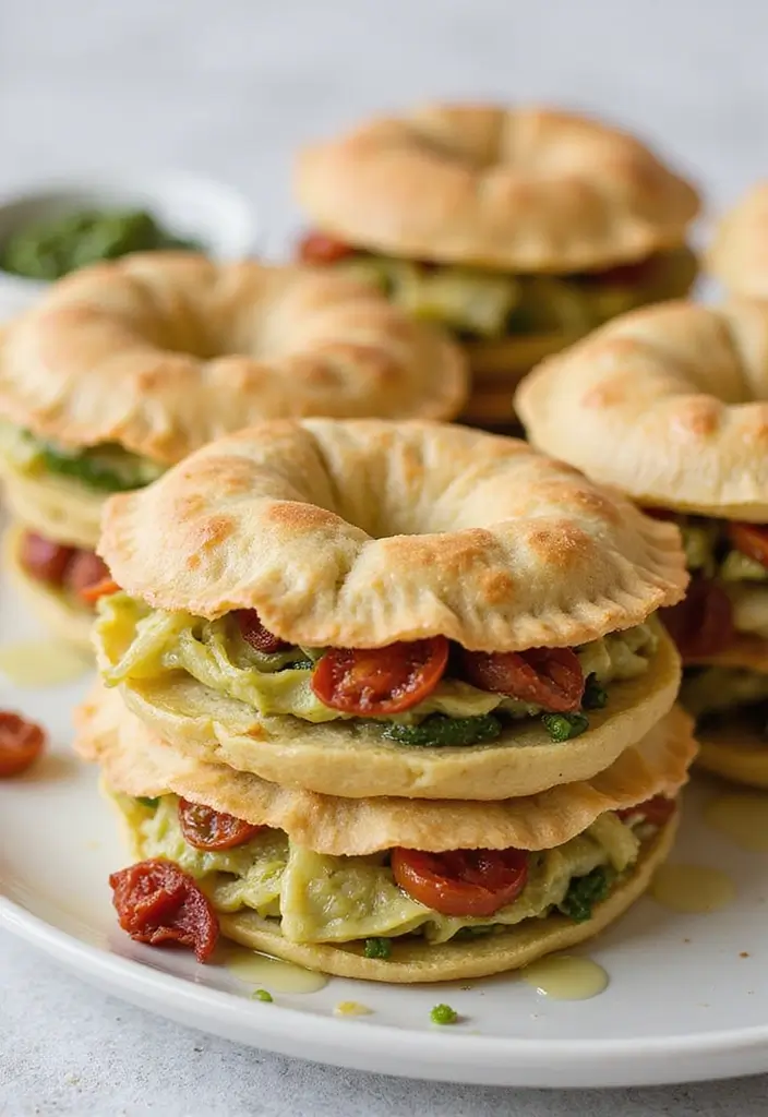 27 Savory Vegetarian Filo Pastry Recipes That Impress 10 27 Savory Vegetarian Filo Pastry Recipes That Impress - 10. Artichoke and Sundried Tomato Filo Stacks