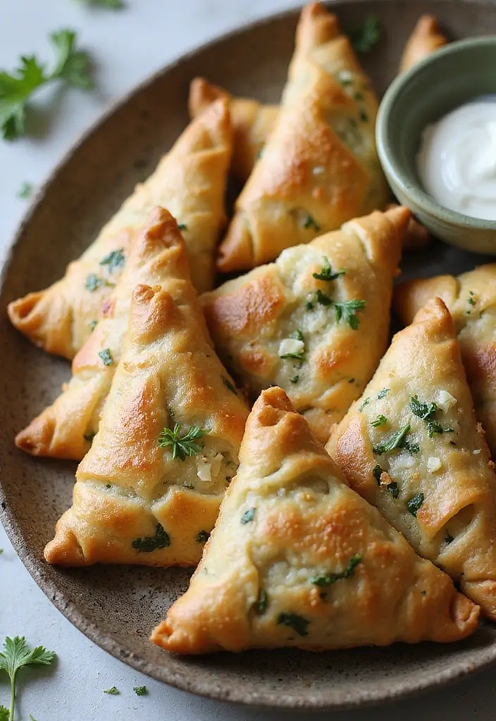 27 Savory Vegetarian Filo Pastry Recipes That Impress 13 27 Savory Vegetarian Filo Pastry Recipes That Impress - 13. Mediterranean Herb and Cheese Filo Triangles