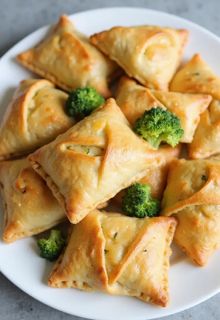 27 Savory Vegetarian Filo Pastry Recipes That Impress 15 27 Savory Vegetarian Filo Pastry Recipes That Impress - 15. Broccoli and Cheddar Filo Pastries