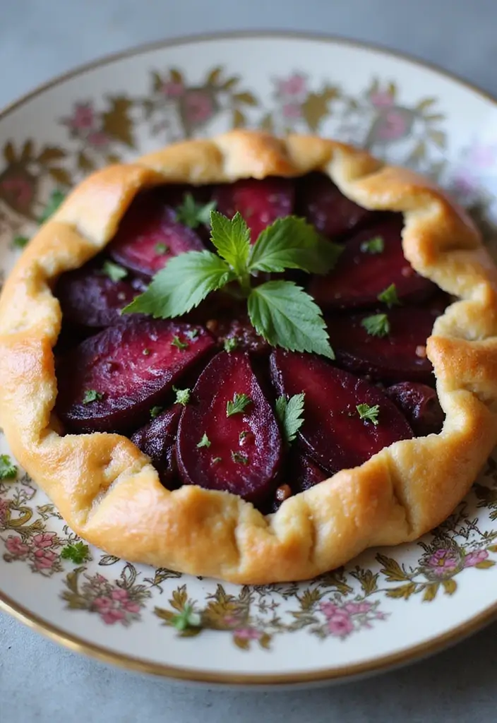 27 Savory Vegetarian Filo Pastry Recipes That Impress 22 27 Savory Vegetarian Filo Pastry Recipes That Impress - 22. Beetroot and Goat Cheese Filo Tart