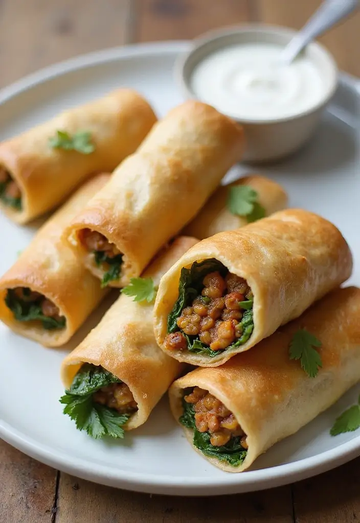 27 Savory Vegetarian Filo Pastry Recipes That Impress 23 27 Savory Vegetarian Filo Pastry Recipes That Impress - 23. Spicy Lentil and Spinach Filo Rolls