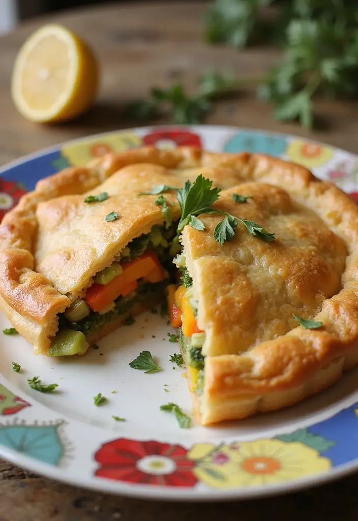 27 Savory Vegetarian Filo Pastry Recipes That Impress 3 27 Savory Vegetarian Filo Pastry Recipes That Impress - 3. Mediterranean Vegetable Filo Pie