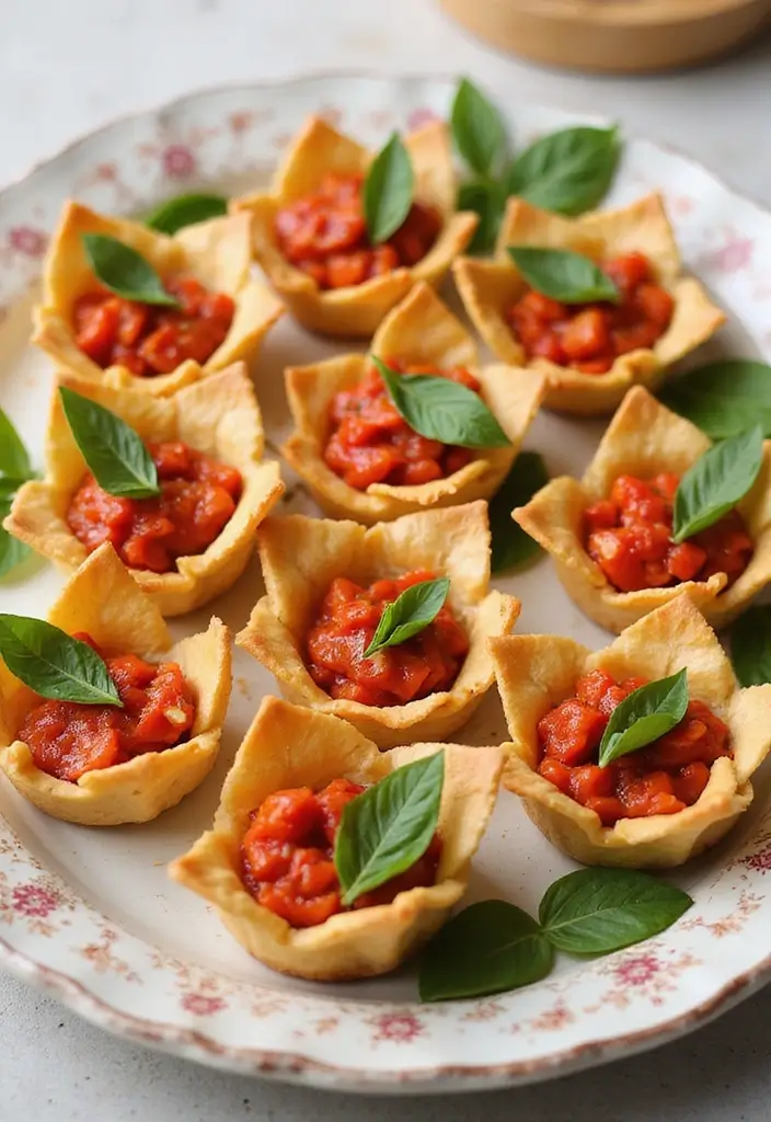 27 Savory Vegetarian Filo Pastry Recipes That Impress 6 27 Savory Vegetarian Filo Pastry Recipes That Impress - 6. Roasted Red Pepper and Goat Cheese Filo Cups
