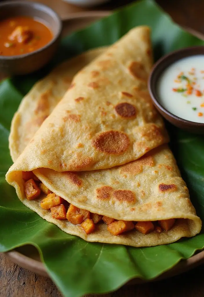 27 South Indian Vegetarian Recipes You’ll Want to Cook 1 27 South Indian Vegetarian Recipes You’ll Want to Cook - 1. Classic Masala Dosa