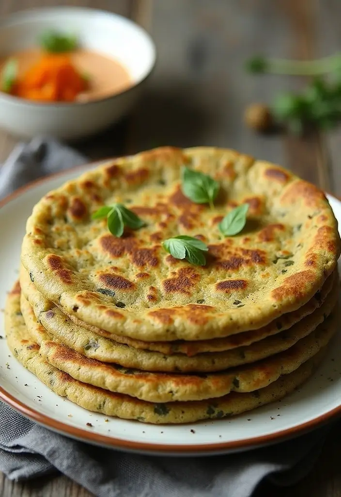 27 South Indian Vegetarian Recipes You’ll Want to Cook 24 27 South Indian Vegetarian Recipes You’ll Want to Cook - 24. Methi Thepla