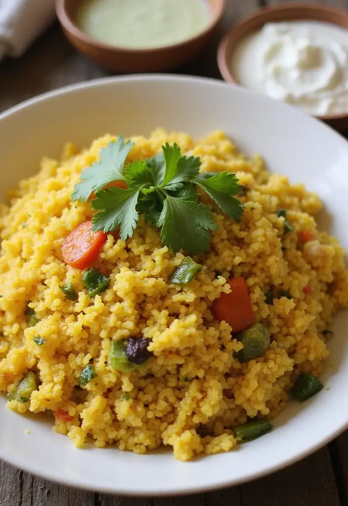 27 South Indian Vegetarian Recipes You’ll Want to Cook 3 27 South Indian Vegetarian Recipes You’ll Want to Cook - 3. Vegetable Upma