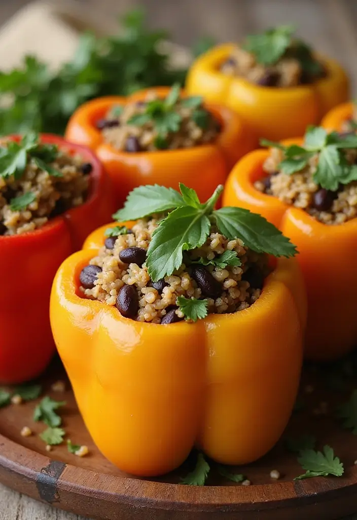 27 Vegetarian Dinner Party Recipes That Impress Guests 1 27 Vegetarian Dinner Party Recipes That Impress Guests - 1. Stuffed Bell Peppers with Quinoa and Black Beans