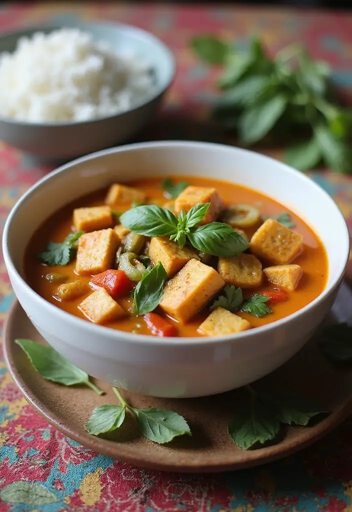 27 Vegetarian Dinner Party Recipes That Impress Guests 11 27 Vegetarian Dinner Party Recipes That Impress Guests - 11. Thai Coconut Curry with Tofu