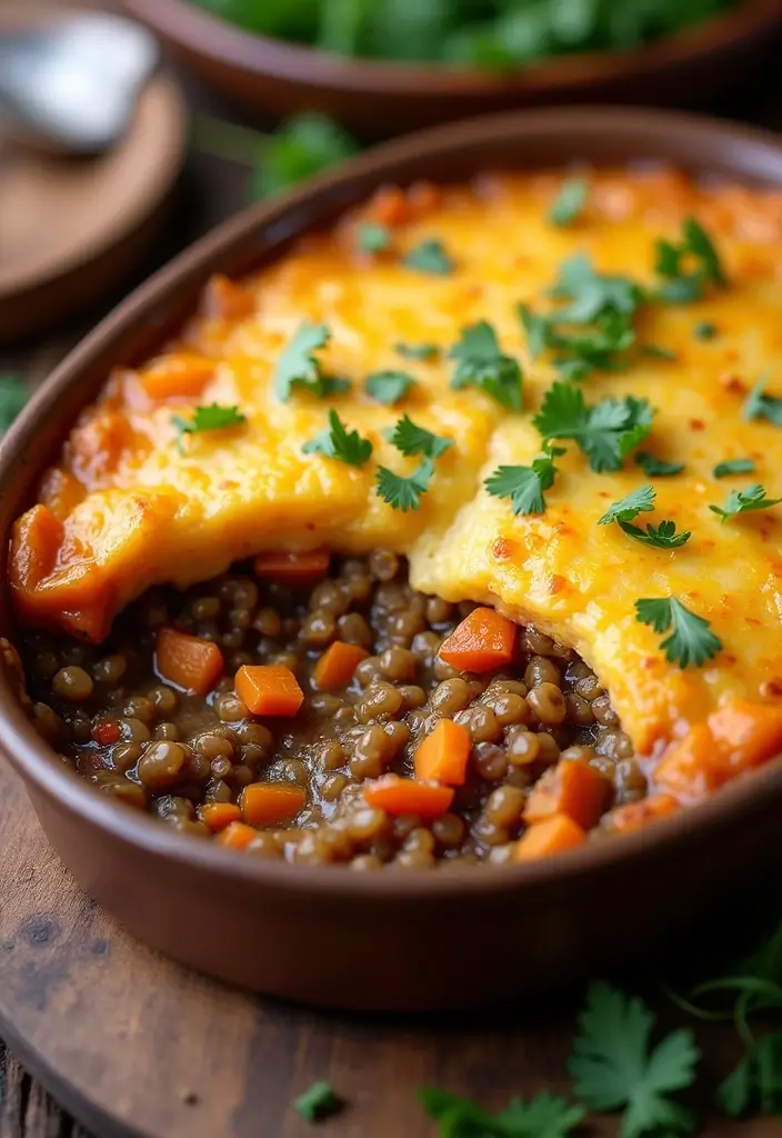27 Vegetarian Dinner Party Recipes That Impress Guests 14 27 Vegetarian Dinner Party Recipes That Impress Guests - 14. Lentil and Sweet Potato Shepherd's Pie