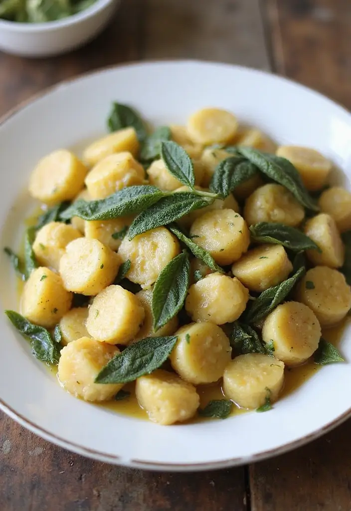 27 Vegetarian Dinner Party Recipes That Impress Guests 17 27 Vegetarian Dinner Party Recipes That Impress Guests - 17. Vegetable Gnocchi in a Sage Butter Sauce
