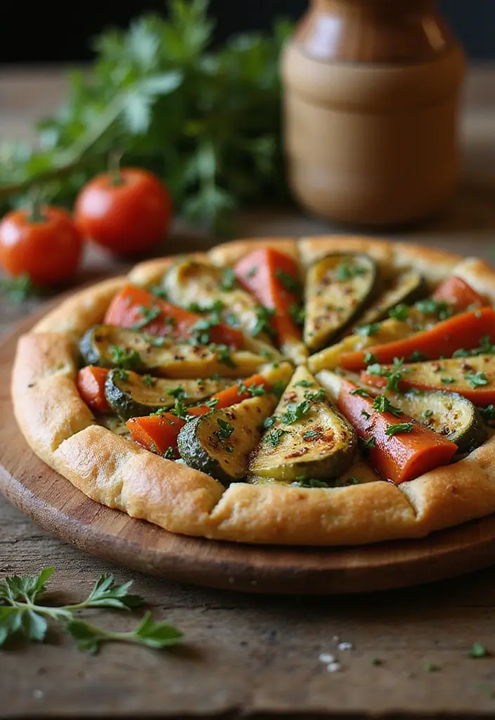 27 Vegetarian Dinner Party Recipes That Impress Guests 19 27 Vegetarian Dinner Party Recipes That Impress Guests - 19. Savory Vegetable and Cheese Tart