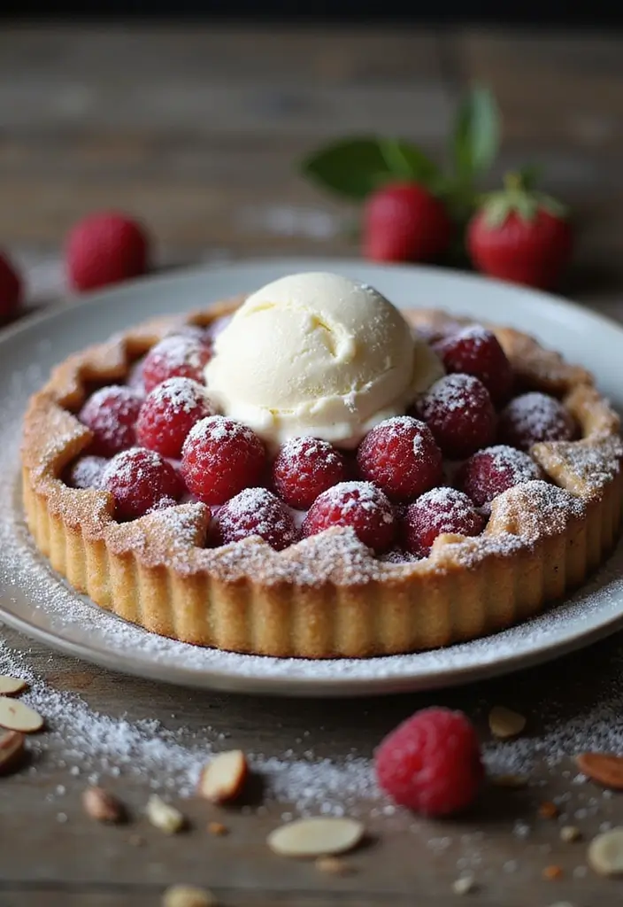 27 Vegetarian Dinner Party Recipes That Impress Guests 27 27 Vegetarian Dinner Party Recipes That Impress Guests - 27. Raspberry and Almond Tart
