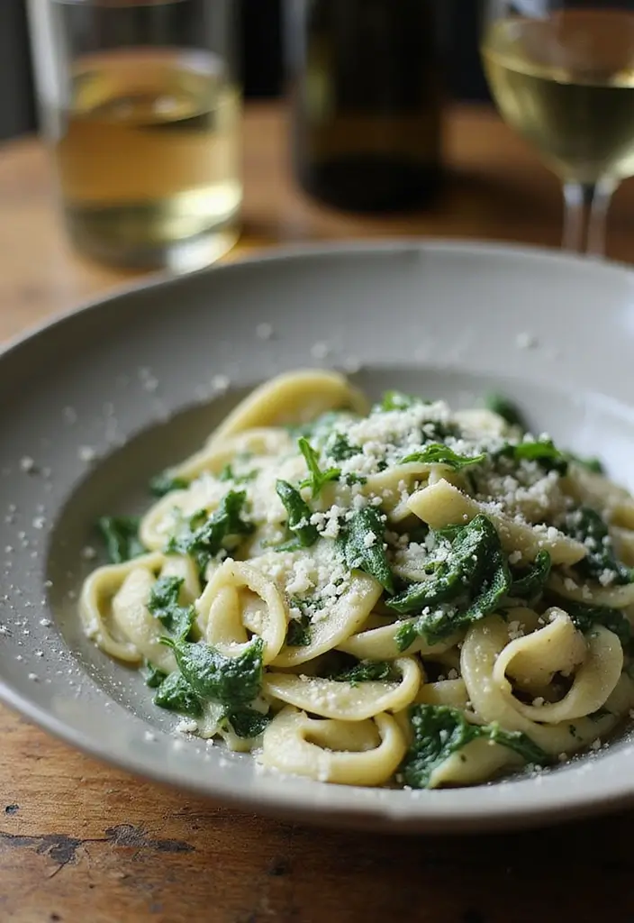 27 Vegetarian Dinner Party Recipes That Impress Guests 3 27 Vegetarian Dinner Party Recipes That Impress Guests - 3. Creamy Spinach and Ricotta Pasta