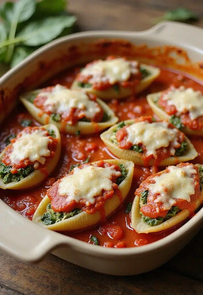 27 Vegetarian Dinner Recipes That Are Easy and Delicious 10 27 Vegetarian Dinner Recipes That Are Easy and Delicious - 10. Spinach and Feta Stuffed Shells