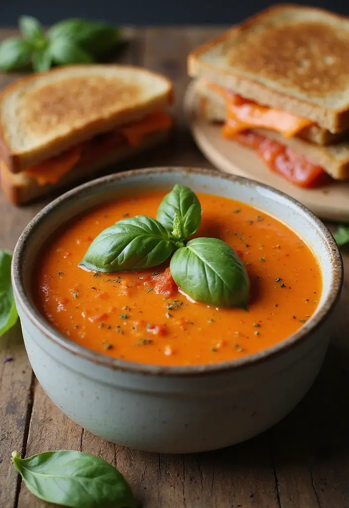 27 Vegetarian Dinner Recipes That Are Easy and Delicious 15 27 Vegetarian Dinner Recipes That Are Easy and Delicious - 15. Creamy Tomato Basil Soup