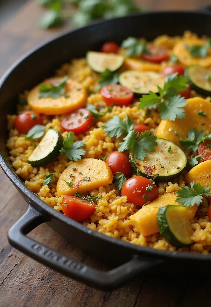 27 Vegetarian Dinner Recipes That Are Easy and Delicious 20 27 Vegetarian Dinner Recipes That Are Easy and Delicious - 20. Easy Vegetarian Paella