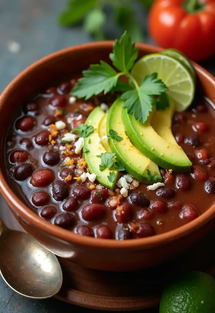 27 Vegetarian Dinner Recipes That Are Easy and Delicious 21 27 Vegetarian Dinner Recipes That Are Easy and Delicious - 21. Spicy Black Bean Soup