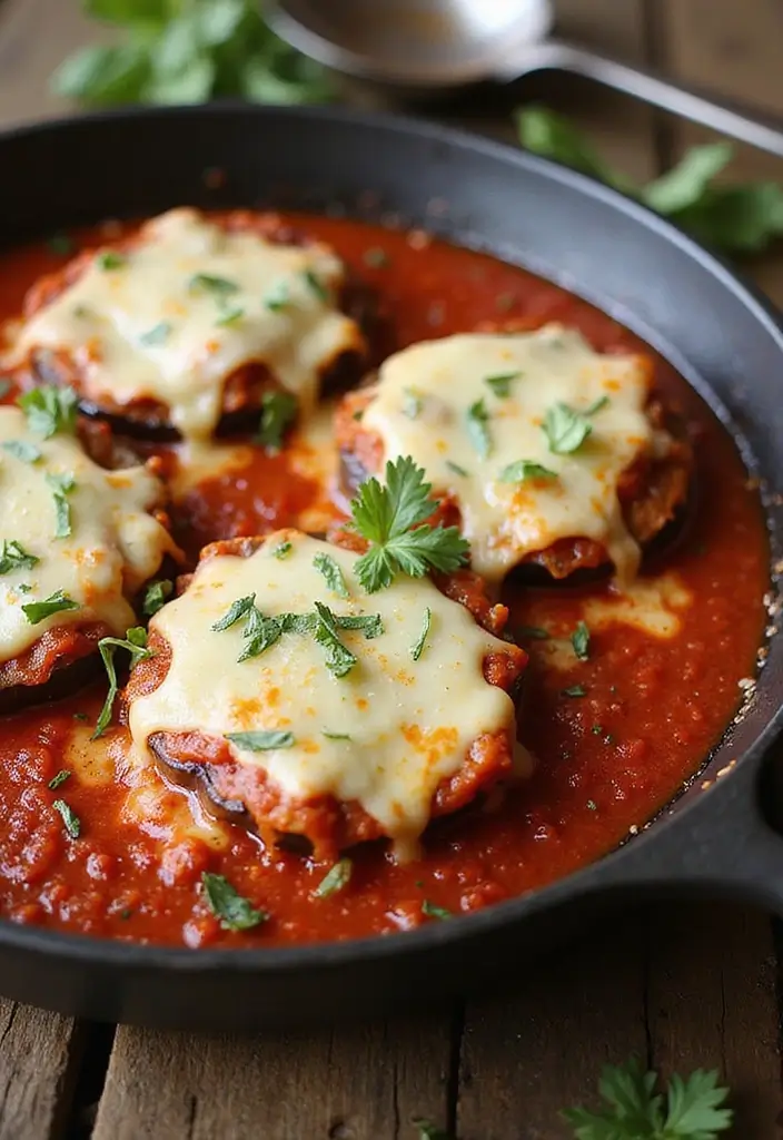 27 Vegetarian Dinner Recipes That Are Easy and Delicious 23 27 Vegetarian Dinner Recipes That Are Easy and Delicious - 23. Eggplant Parmesan