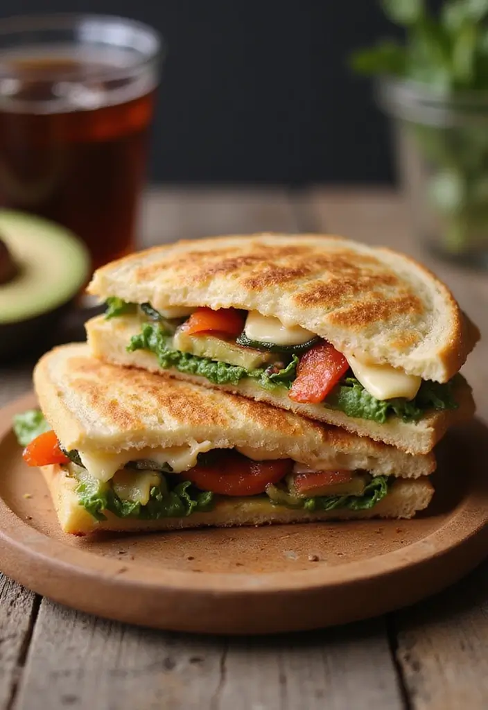 27 Vegetarian Dinner Recipes That Are Easy and Delicious 24 27 Vegetarian Dinner Recipes That Are Easy and Delicious - 24. Grilled Vegetable Panini