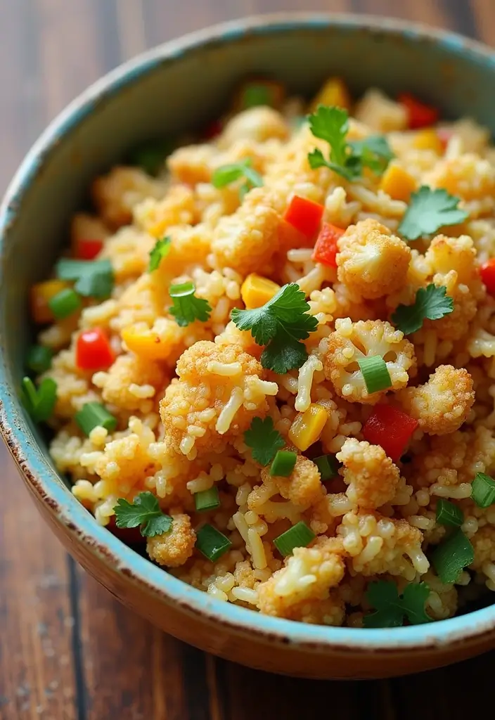 27 Vegetarian Dinner Recipes That Are Easy and Delicious 8 27 Vegetarian Dinner Recipes That Are Easy and Delicious - 8. Cauliflower Fried Rice