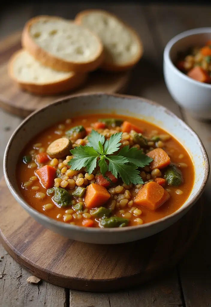 28 Easy Vegetarian Slow Cooker Recipes for Comfort Meals 1 28 Easy Vegetarian Slow Cooker Recipes for Comfort Meals - 1. Hearty Vegetable Lentil Stew