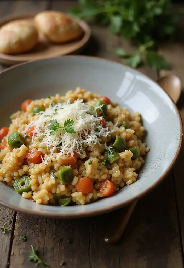 28 Easy Vegetarian Slow Cooker Recipes for Comfort Meals 11 28 Easy Vegetarian Slow Cooker Recipes for Comfort Meals - 11. Italian Vegetable Risotto