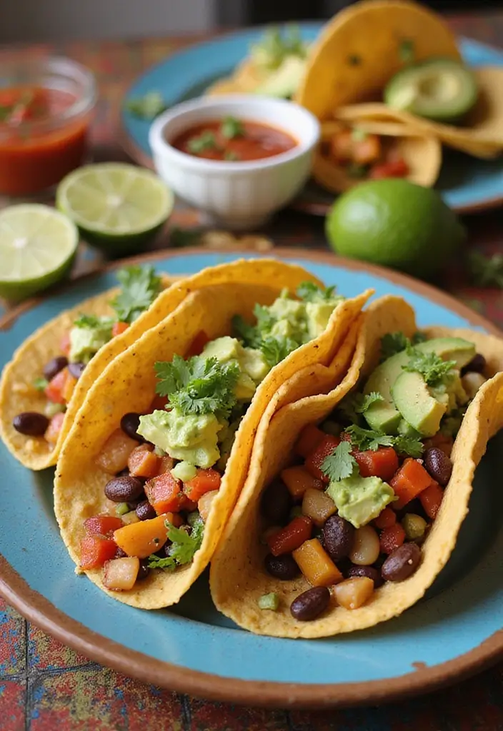 28 Easy Vegetarian Slow Cooker Recipes for Comfort Meals 17 28 Easy Vegetarian Slow Cooker Recipes for Comfort Meals - 17. Veggie and Bean Tacos