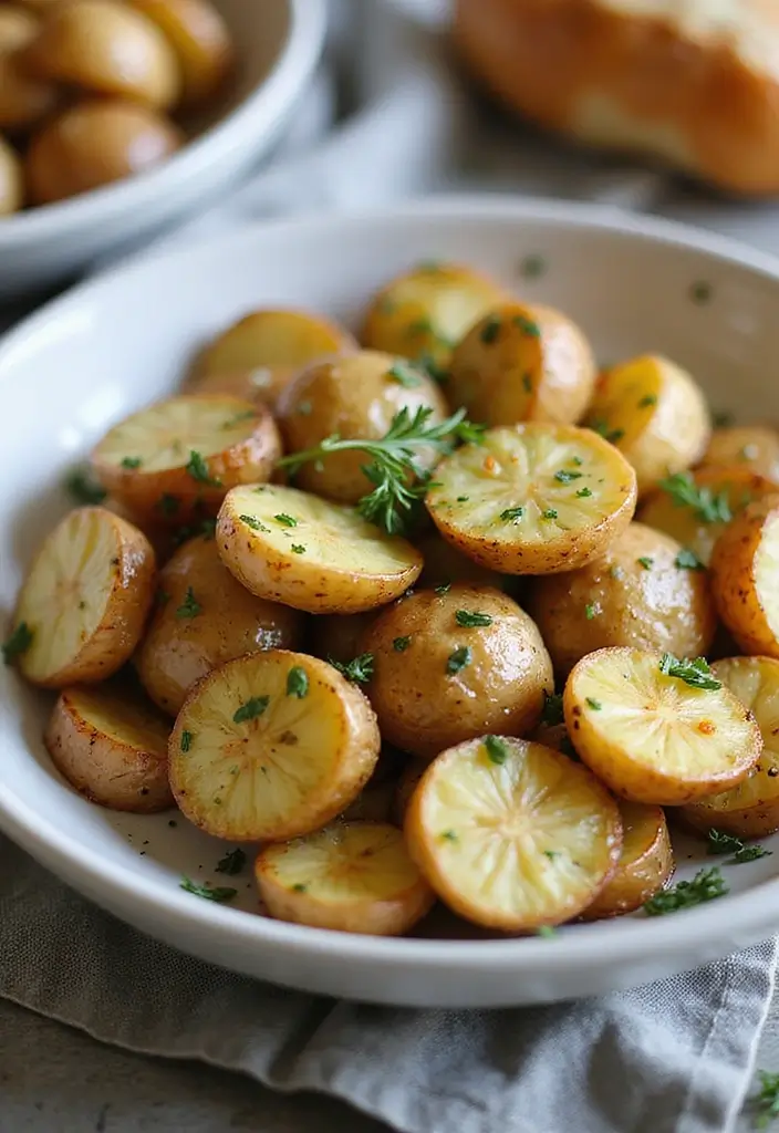 28 Easy Vegetarian Slow Cooker Recipes for Comfort Meals 18 28 Easy Vegetarian Slow Cooker Recipes for Comfort Meals - 18. Roasted Garlic and Herb Potatoes