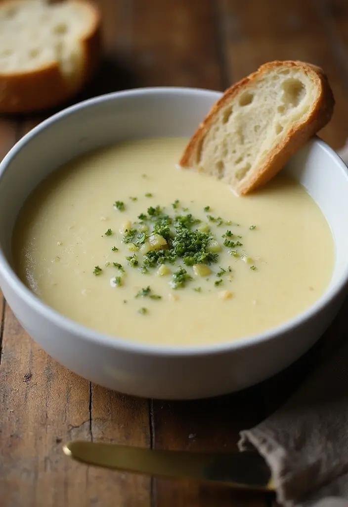 28 Easy Vegetarian Slow Cooker Recipes for Comfort Meals 21 28 Easy Vegetarian Slow Cooker Recipes for Comfort Meals - 21. Creamy Potato Leek Soup
