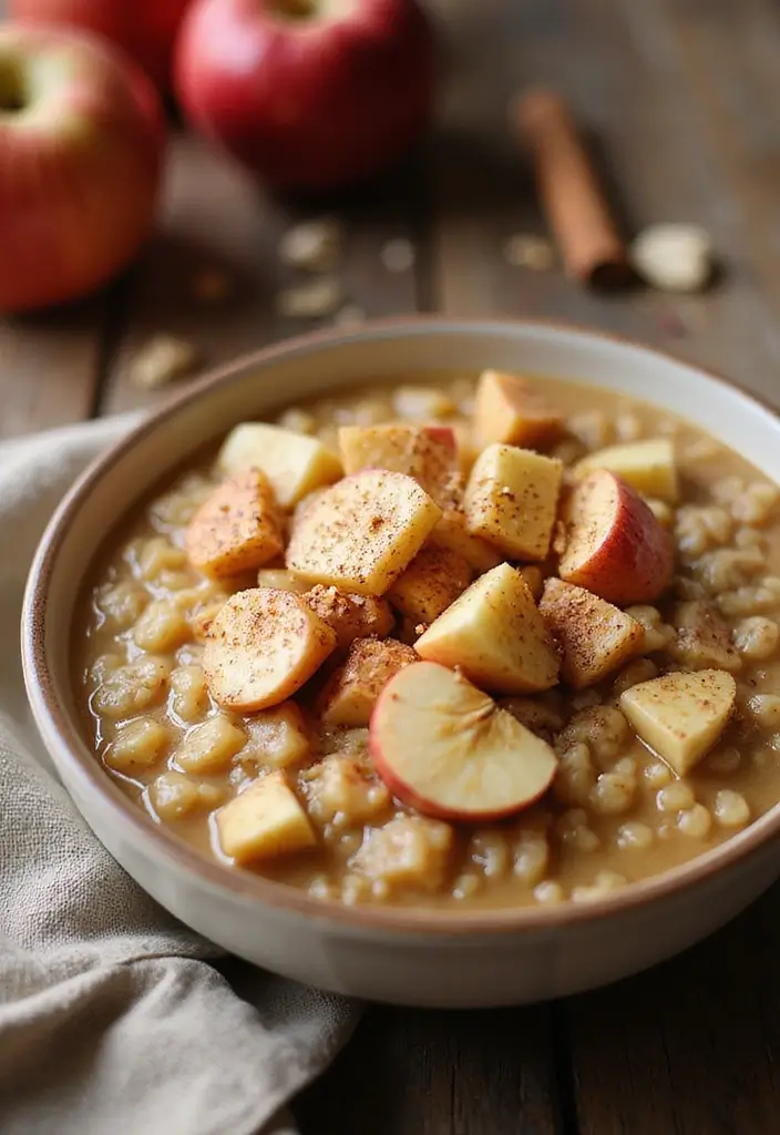 28 Easy Vegetarian Slow Cooker Recipes for Comfort Meals 27 28 Easy Vegetarian Slow Cooker Recipes for Comfort Meals - 27. Maple Oatmeal with Apples
