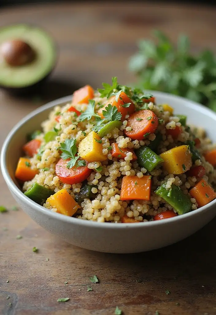28 Easy Vegetarian Slow Cooker Recipes for Comfort Meals 4 28 Easy Vegetarian Slow Cooker Recipes for Comfort Meals - 4. Quinoa and Vegetable Pilaf