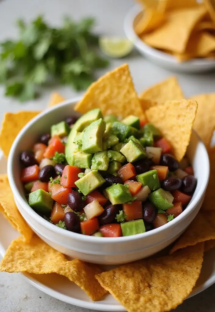 28 High Protein Vegetarian Snack Recipes You’ll Love 10 28 High Protein Vegetarian Snack Recipes You’ll Love - 10. Black Bean & Avocado Salsa